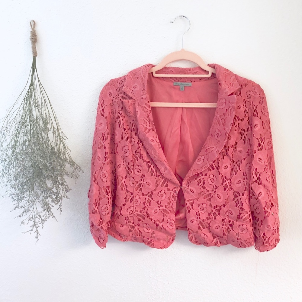 Lace blazer